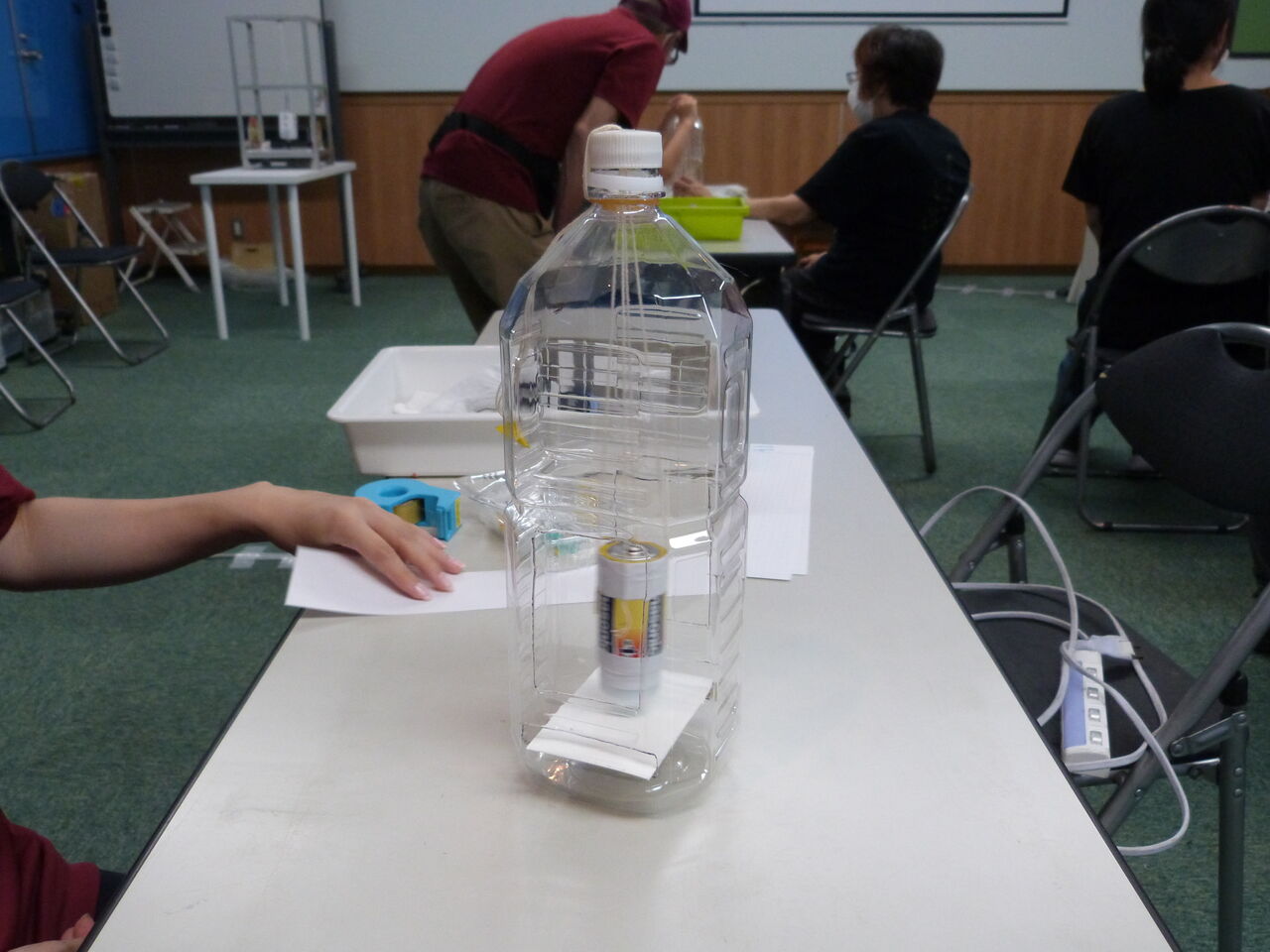 工作教室 ペットボトル地震計づくり 地震学セミナー あくあぴあブログ