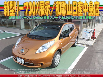 新型リーフ30X展示(5)／和歌山日産中島店03