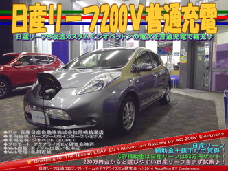 日産リーフ200V普通充電@リーフカスタム08