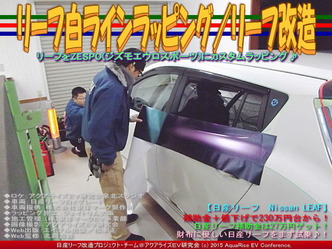 リーフ白ラインラッピング／リーフ改造01