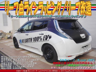 リーフ白ラインラッピング(5)／リーフ改造05