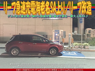 リーフ急速充電海老名SA上り/リーフ改造01 リーフ急速充電海老名SA上り/リーフ改造01
