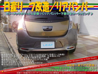 日産リーフ改造/リアバンパー@アクアライズEV研究会10