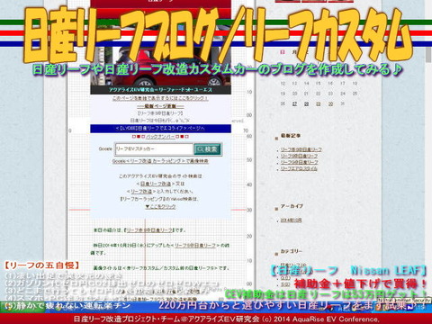 日産リーフの五自慢／リーフカスタム04