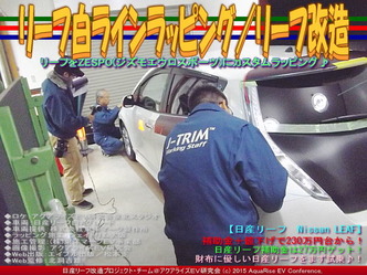 リーフ白ラインラッピング／リーフ改造03