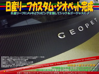 日産リーフカスタム・ジオペット完成＠日産リーフ改造07