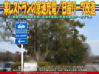某レストランの急速充電/日産リーフ改造01 某レストランの急速充電/日産リーフ改造01