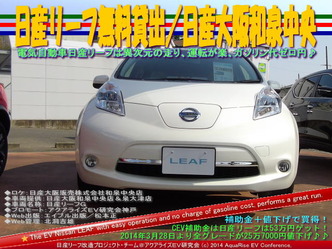 日産リーフ無料貸出／日産大阪和泉中央店＠日産リーフ改造03