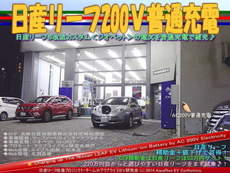 日産リーフ200V普通充電@リーフカスタム10