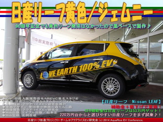 日産リーフ黄色/ジェムニー01