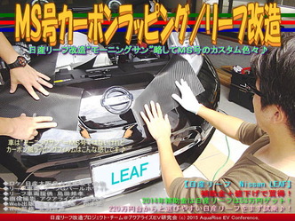 ＭＳ号カーボンラッピング／リーフ改造05