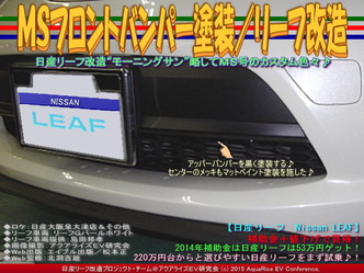 MS号フロントバンパー塗装/リーフ改造03