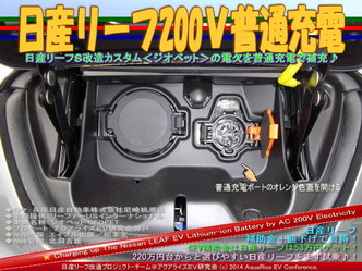 日産リーフ200V普通充電@リーフカスタム03
