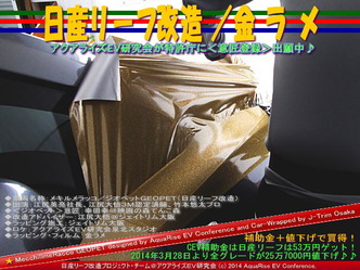日産リーフ改造/金ラメ@アクアライズEV研究会03