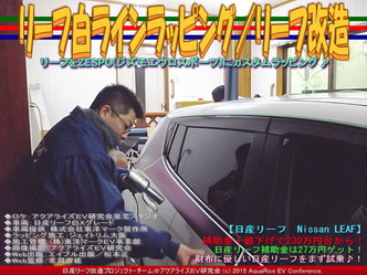 リーフ白ラインラッピング(3)／リーフ改造05