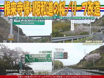 根来寺帰り阪和道の桜/リーフ改造02 根来寺帰り阪和道の桜/リーフ改造02