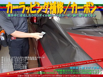 カーラッピング補修/カーボン@日産リーフ改造06