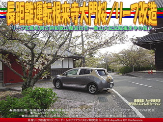 長距離運転根来寺大門桜(2)/リーフ改造03 長距離運転根来寺大門桜(2)/リーフ改造03