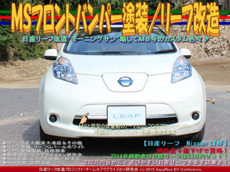 MS号フロントバンパー塗装/リーフ改造01