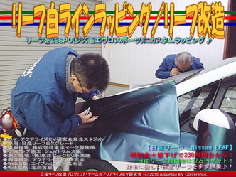 リーフ白ラインラッピング(4)／リーフ改造01