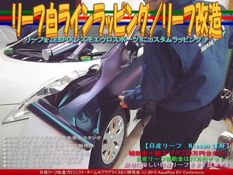 リーフ白ラインラッピング(4)／リーフ改造05