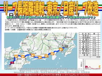 リーフ長距離運転・東京／日産リーフ改造01
