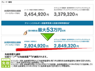 リーフ80周年特別仕様＠日産リーフ改造10