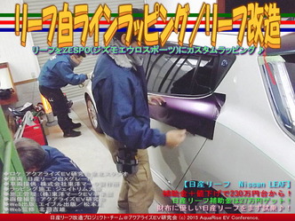 リーフ白ラインラッピング／リーフ改造02