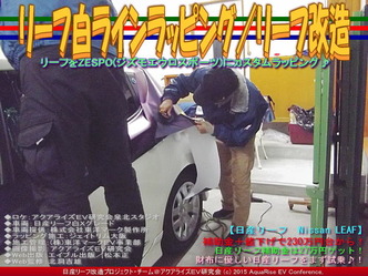 リーフ白ラインラッピング／リーフ改造04