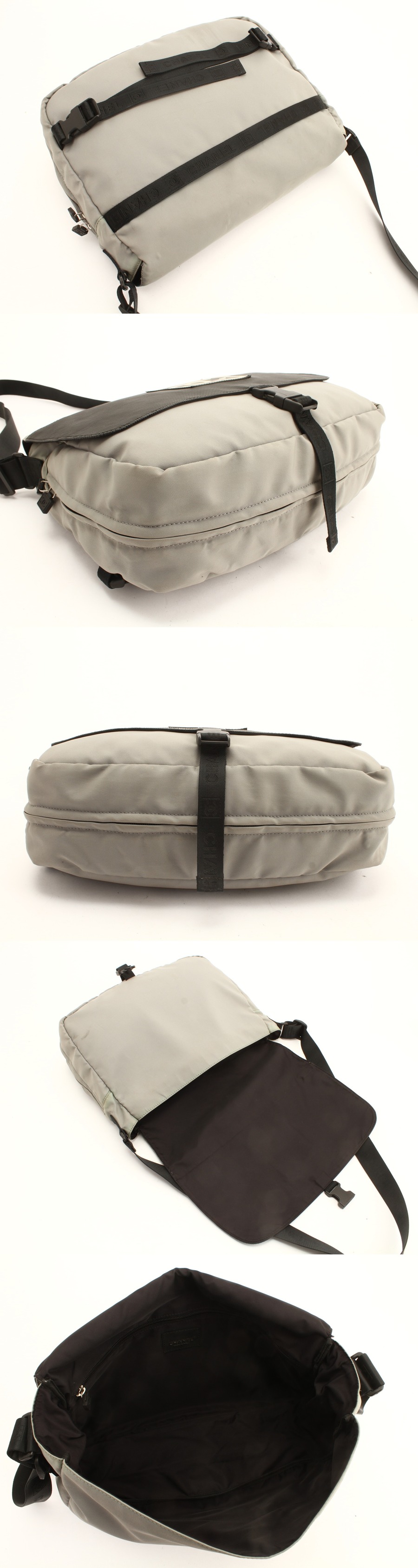 1円 シャネル スポーツ シリアルシール付 ココマーク 2WAY 肩掛け ショルダー バッグ メンズ レディース クラッチ カジュアル TR91 CHANEL トートバッグ ココマーク シリアル有り