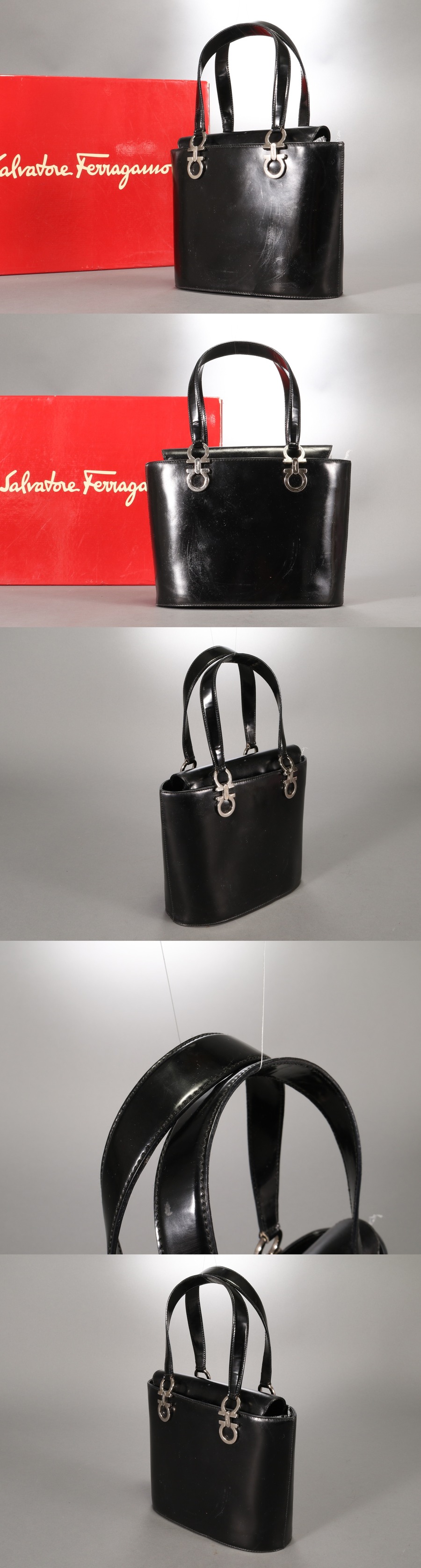 Ferragamo Salvatore ガンチーニ レザー FERRAGAMO（フェラガモ） 二