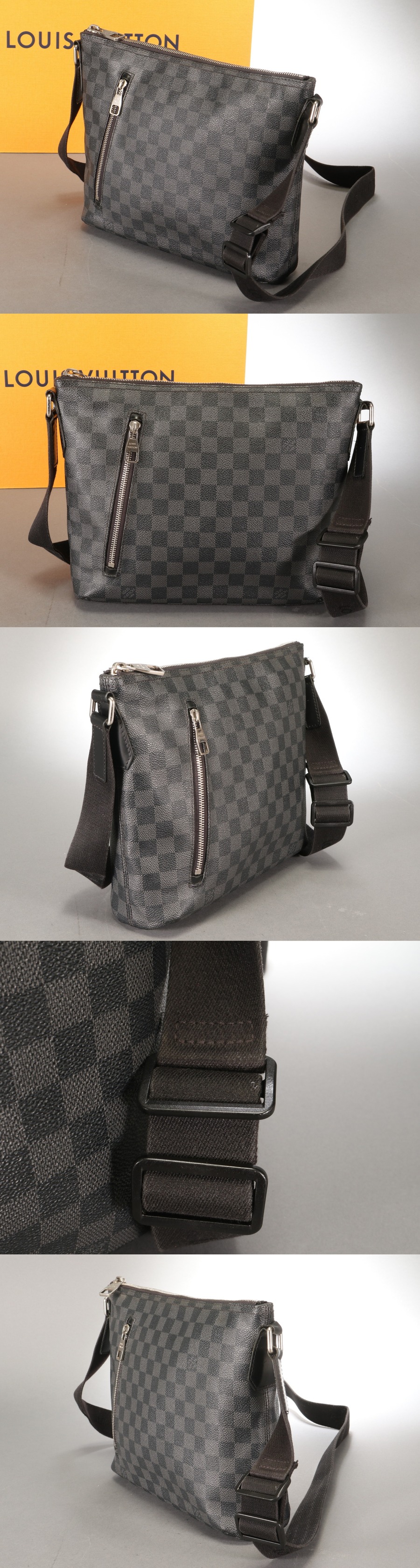 1円 定価149，040円 ルイヴィトン ダミエ グラフィット 斜め掛け