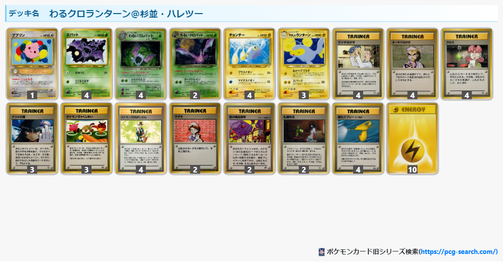 旧裏・海外版　ポケモンジャングルデッキ草・超 旧裏・海外版 ポケモンジャングルデッキ草・超