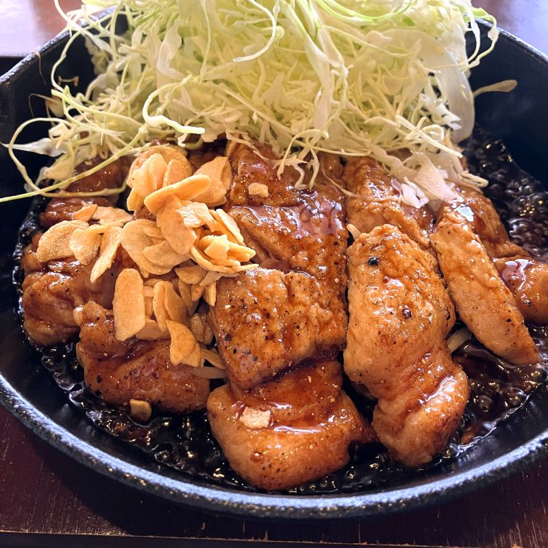 伝説のトンテキと究極のトンデミ』@肉食堂 最後にカツ（滋賀県大津市