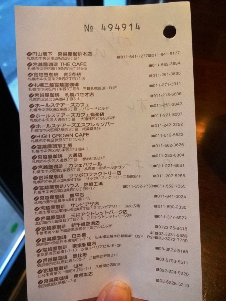 宮越屋珈琲 銀座 三毛猫ランチ２