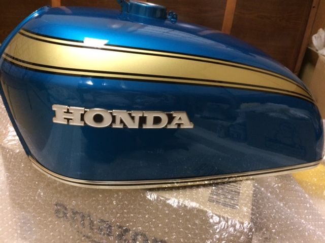 CB750Four レストア日記 タンクモール＆ガソリンコック取付