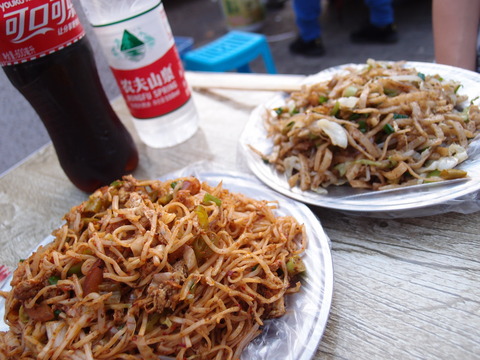 西安風の焼きそば　まなみヨガ