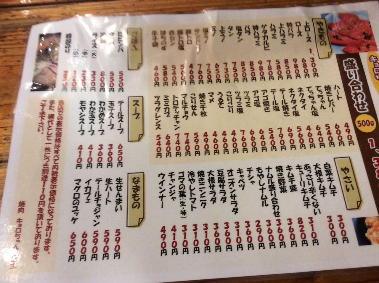 焼肉キョロちゃん 外食 食べ歩き 焼肉キョロちゃん 外食 食べ歩き
