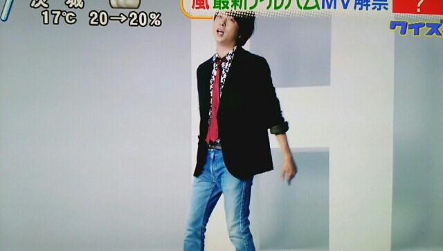 ダッフィー 嵐風 5×20 モザイク衣装 櫻井君ver. ぬいぐるみバッジ用 嵐櫻井翔 迷彩ダッフィーver