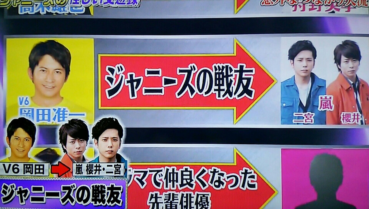 ジャニーズの戦友は嵐 v6岡田くん 櫻井翔と七色の嵐フルな日々 ジャニーズの戦友は嵐 v6岡田くん 櫻井翔と七色の嵐フルな日々