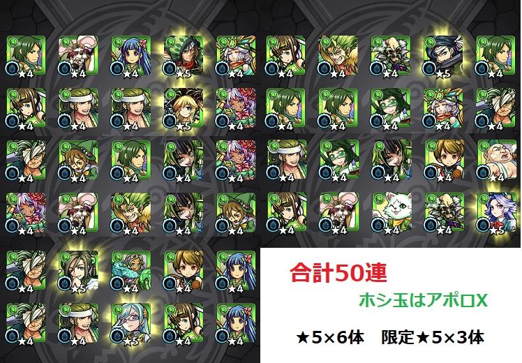モンスト グリーンファンタジー 合計100連 おひとりさまのモンスト モンスト グリーンファンタジー 合計100連 おひとりさまのモンスト