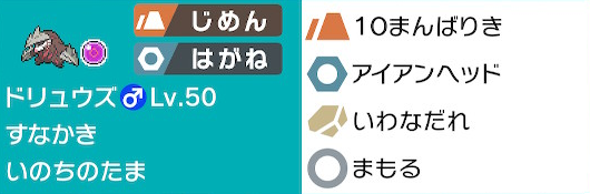 剣盾 S2 ダブル構築 重力バンドリュ 最高26位 供養地