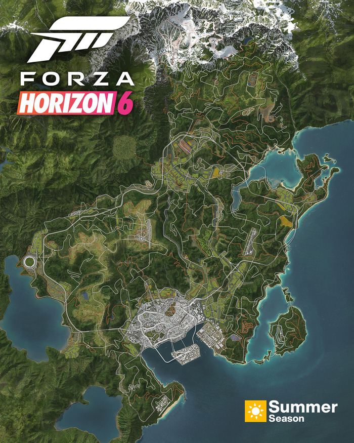 Forza Horizon 6 – 全マップ公開