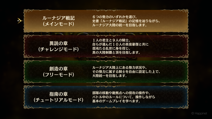 4つのモード