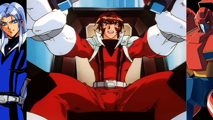 『70年代風ロボットアニメ ゲッP-X』ムービー解像度切り替えPV 日本語　スクリーンショット2