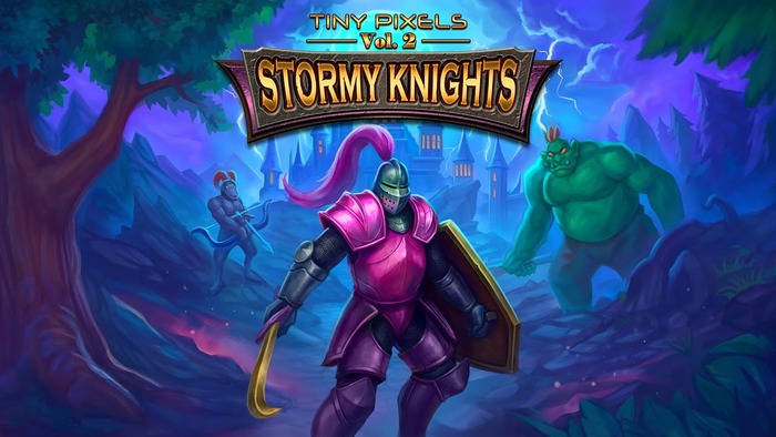 プリンセス救出×ドット絵騎士アクション『Tiny Pixels Vol. 2 - Stormy Knights』が7/9配信へ