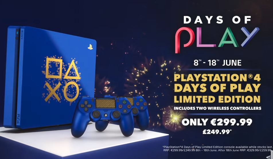 Playstation days. Ps4 Slim Limited Edition Days of Play.