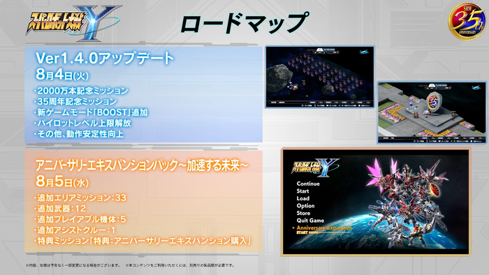 有料DLC「アニバーサリーエキスパンションパック」