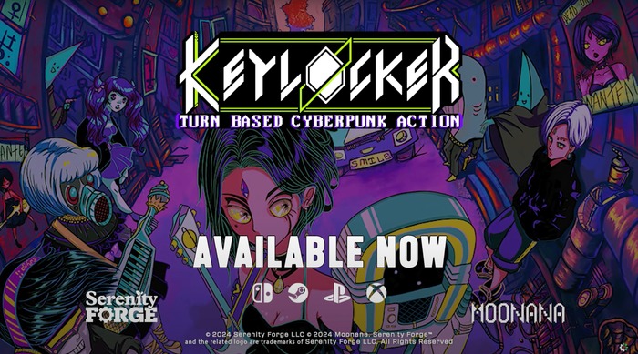 音楽で腐敗したシステムに立ち向かうターン制サイバーパンク×リズムJRPG『Keylocker』が7/4よりPS5版が配信開始に！