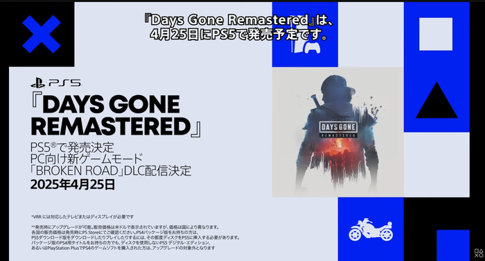 Days Gone Remastered